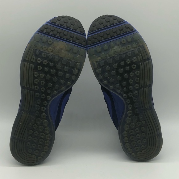 Nike Zoom All Out Flyknit Shoes Men's 12.5 Blue Lace Up Sneakers - Picture 9 of 9